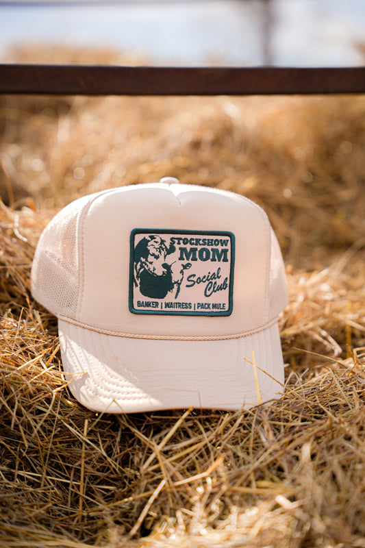 STOCK SHOW MOM SOCIAL CLUB TRUCKER HAT