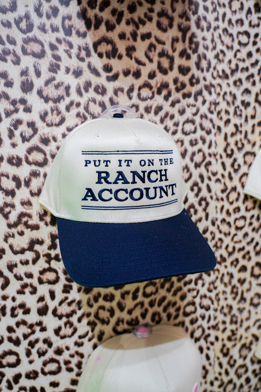 PUT IT ON THE RANCH ACCOUNT CANVAS CAP